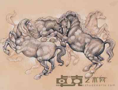 Jose E. Gonzalz 2003年作 腾 60×65cm